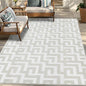 Outdoor Patio Plastic Straw Rug - 6'x9' Outdoor Camping Rug Waterproof Reversible, Area Carpet Patios Clearance RV, Outside Porch Balcony Deck for Camper, Grey & White