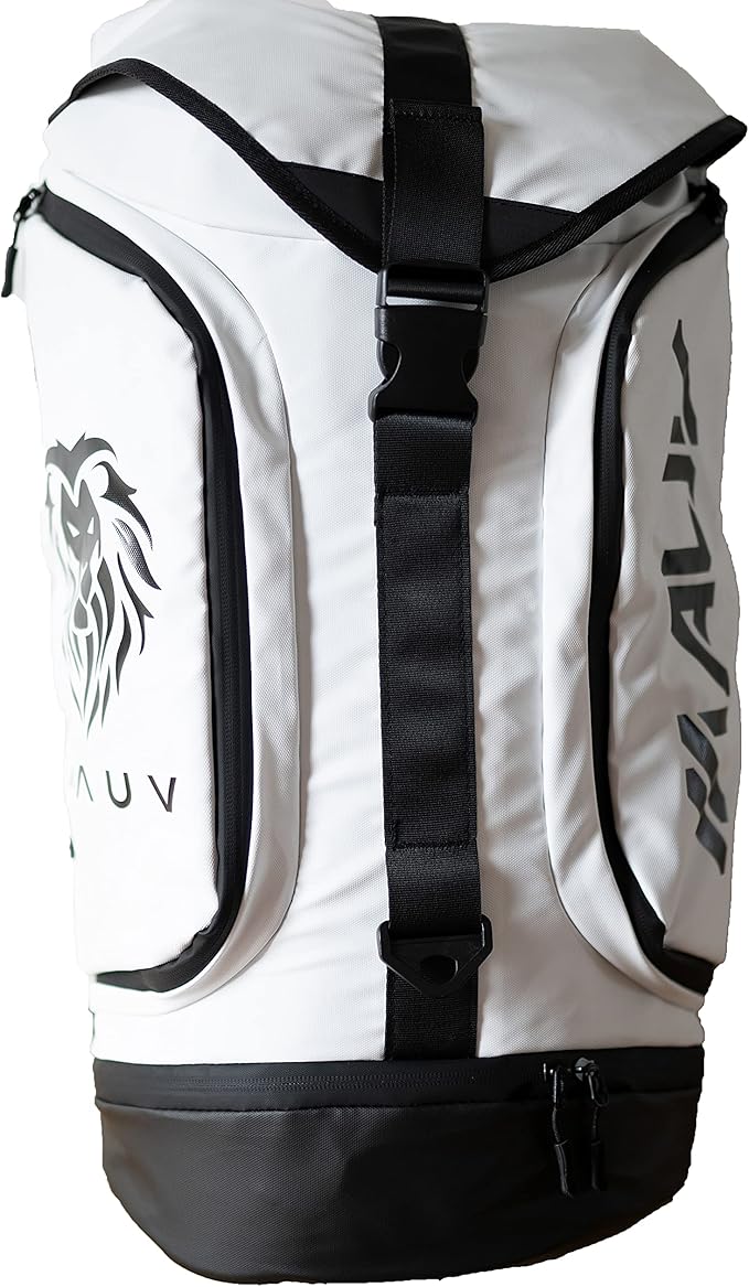MAUV Premium Lacrosse Bag - Lacrosse Backpack - Holds Most Lacrosse or Field Hockey Equipment with Two Stick Holders and Separate Cleats Compartment - Black - Navy - Army Green - Arctic White