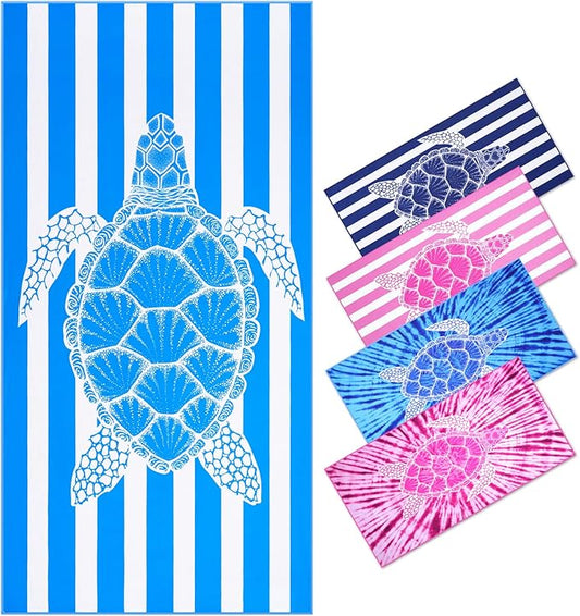 Genovega Microfiber Oversized Beach Towel Lightweight Thin Sandproof Compact Towels Women