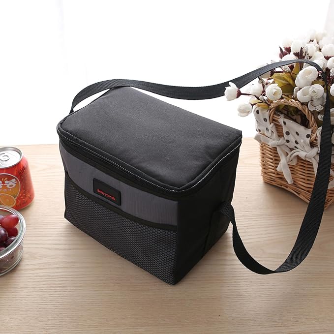 Nanxson 5L Lunch Bag Leakproof Thermal Cooler Lunch Box Adult Waterproof Insulated Lunch Tote Bag (5L,Gray)