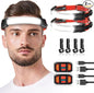 Rechargeable Headlamp 2 Pack, 1000 Lumen 230° Wide Beam Headlamp with 3 Modes, Super Bright LED Headlamp, Lightweight Illumination Head Lamp with Red Taillight for Hiking, Running, Fishing, Camping