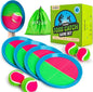 Toss and Catch Ball Set - Indoor Outdoor Toys for Kids Games - Outside Yard Pool Beach Toys for 3 4 5 6 7 8+ Years Old Boys Girls - Classic Birthday Gift - 4 Pack Pink