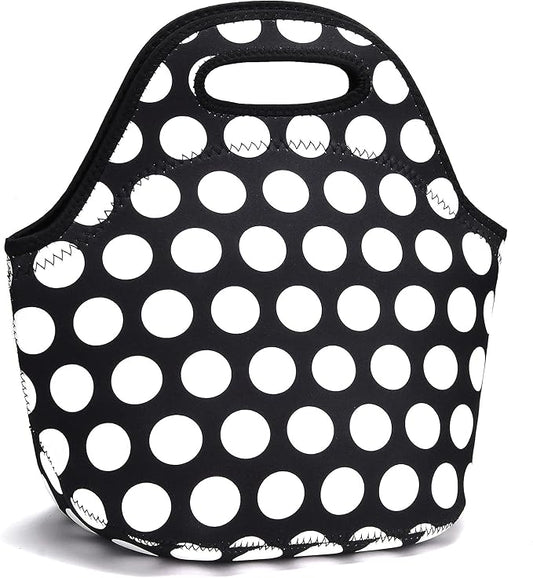 Neoprene Lunch Bags Thermal Insulated Lunch Tote Bag Reusable Washable Neoprene Picnic Bag for Women Men