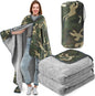 59" x 79" Woobie Blanket Camping Blanket with Sherpa Lining Large Military Blanket Waterproof Warm Outdoor Blanket for Camping, Hunting, Sporting Events, Picnic, Hiking(Camouflage,1 Pc)