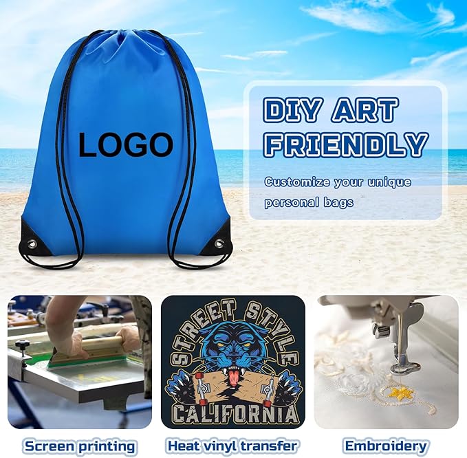 Drawstring Backpack Bulk 42 Pcs String Backpack Drawstring Bags Cinch Bag Sackpack for Men Women Gym 14 Colors