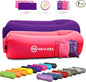 Nevlers 2 Pack Inflatable Loungers Air Sofa Couch | Perfect for Beach Chair Camping Chairs or Portable Hammock |Travel Bag Pouch, Pegs & 3 Pockets| Movie Seating & Camping Accessories Blow Up Lounger