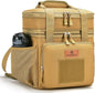 Expandable XLarge Tactical Lunch Box for Adults, Waterproof Insulated Lunch Bag with Lots of Storage Space, Durable Cooler Bag for Men Women Work Outdoor Picnic Trips, 22L(Brown), HSHRISH