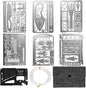 Survival Card Multitool Camping Fishing Tool with Fishing Line and Survival Credit Card Tools EDC Wallet Multifunctional Survival Tool for Outdoor Hunting Fishing Hiking