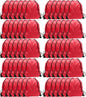 GoodtoU Drawstring Bags, Nylon Backpack Bulk Cinch Sack for Sport, Traveling, Team (60Pcs, Cherry)