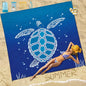 Beach Blanket 78''×81'' 1-5 Adults Oversized,Compact Lightweight Durable Beach Mat for Travel Camping Hiking Picnic Blanket