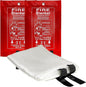 40” x 40” Emergency Fire Blanket - Flame Suppression Fiberglass Blankets for Home, Kitchen, Camping, Car, Office, Warehouse, Emergency Survival Safety - Fire Extinguisher Alternative (2, 40*40)