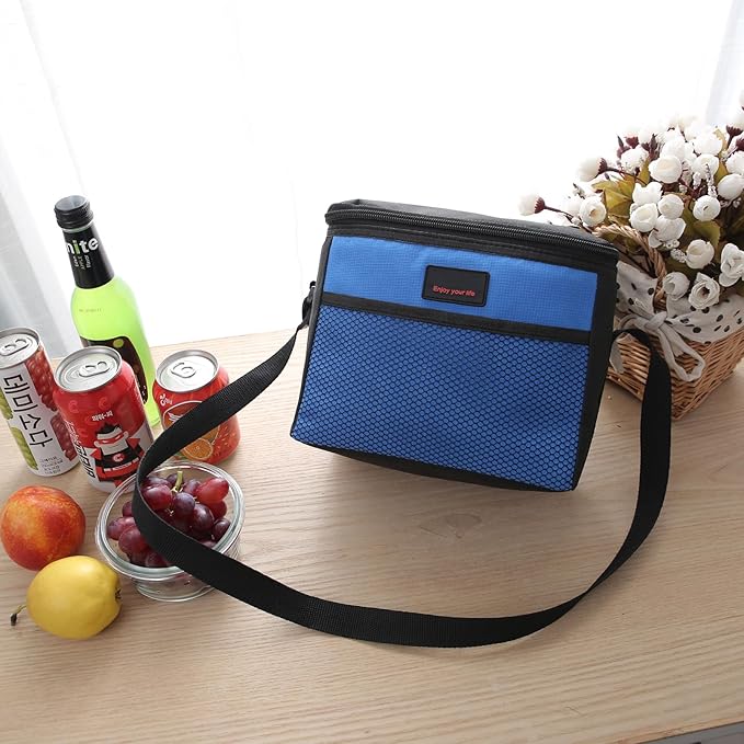 Nanxson 5L Lunch Bag Leakproof Thermal Cooler Lunch Box Adult Waterproof Insulated Lunch Tote Bag (5L,Blue)