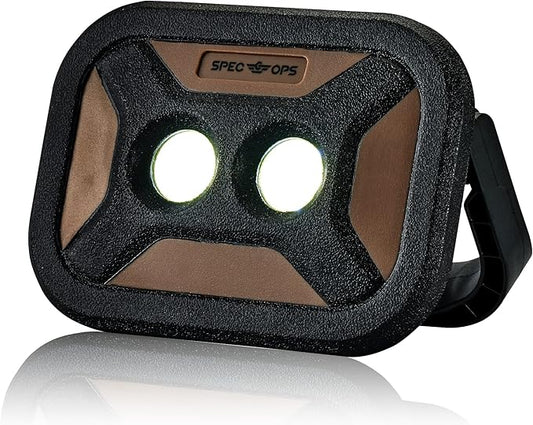 Spec Ops Tools Rechargeable LED Work Light, 800 Lumens, Waterproof, Magentic Base, 3 Light Modes, 3percent Donated to Veterans, SPEC-FLASHW