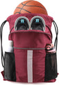 BeeGreen Drawstring Backpack Bag with Shoe Compartment, X-Large Black Gym Sports String Cinch Backpack