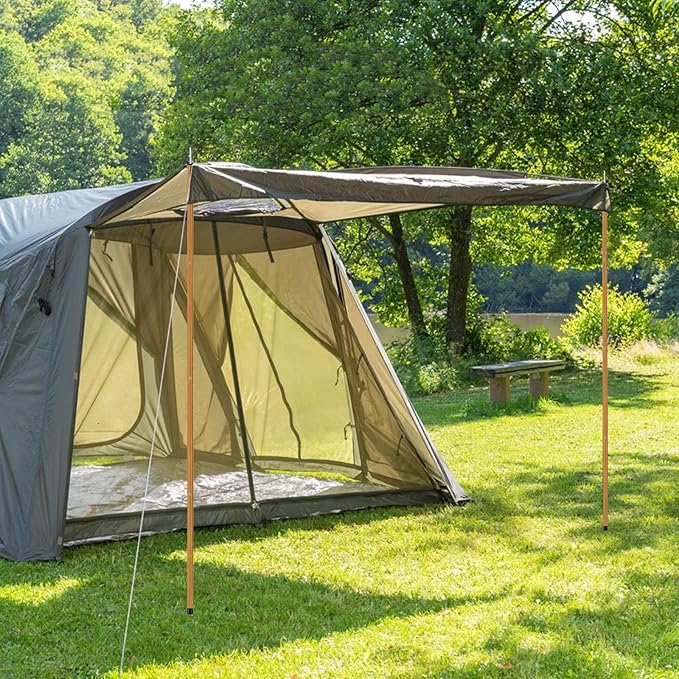 KOMCLUB Telescoping Tent Poles Tarp Poles 5-Section Adjustable Aluminum Rods for Tent Fly and Tarps Lightweight Replacement Adjustable Tent Poles for Outdoor Sport Camping 78Inch