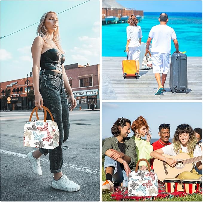 Lunch Bag Women, Lunch Box for Women Men Reusable Insulated Lunch Tote Bag, Handbags Case High Capacity for Travel Work Picnic