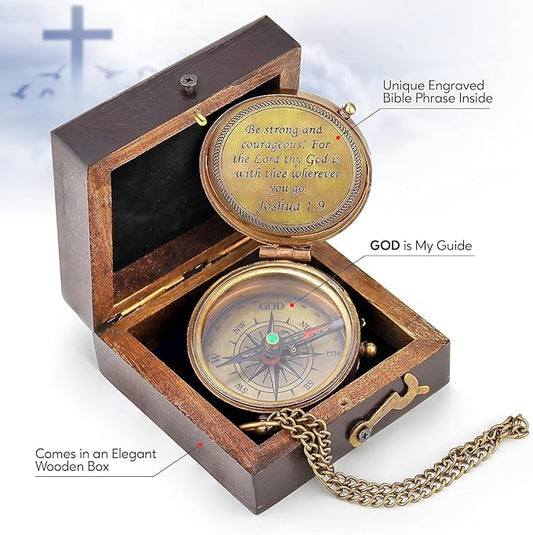 Smizzy Navigational Maritime Vintage Nautical Brass Compasses Fully Functional Titanic/Robert Frost Poem Compass/Sundial for Gift and Home Décor