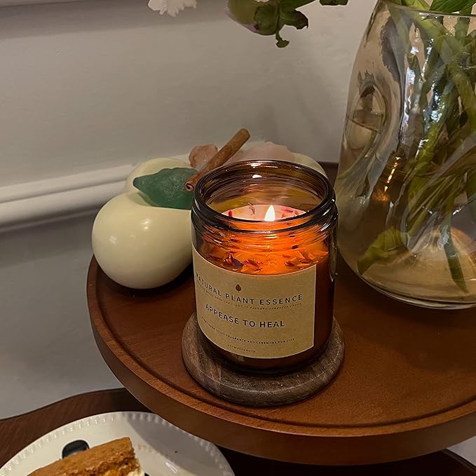 Citronella Candles Scented jar Candles for Women Jar Candle 7oz Burns 30 Hours. Handmade Soy Wax Healing Candle Ideal for Bedroom, Kitchen, Bath