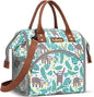 LOKASS Lunch Bag Insulated Lunch Box Wide-Open Lunch Tote Bag Large Drinks Holder Durable Nylon Snacks Organizer with Removable Shoulder Strap for Women Men Adults Work Outdoor,Sloth
