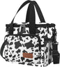 Femuar Lunch Bags for Women/Men, Insulated Lunch Bag for Work Office - Lunch Cooler Bag Leakproof Lunch Box with Adjustable Shoulder Strap - Cow print