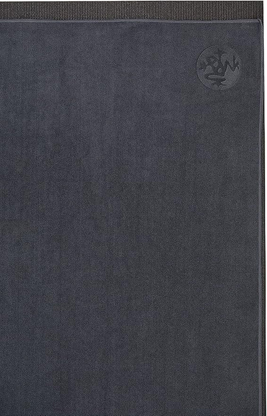 Manduka eQua Yoga Mat Towel - Quick Drying Microfiber, Lightweight, Easy for Travel, Use in Hot Yoga, Vinyasa and Power, 72 Inch (182cm)