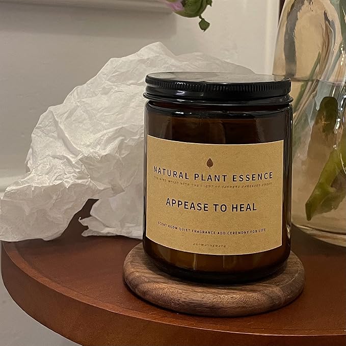 Citronella Candles Scented jar Candles for Women Jar Candle 7oz Burns 30 Hours. Handmade Soy Wax Healing Candle Ideal for Bedroom, Kitchen, Bath