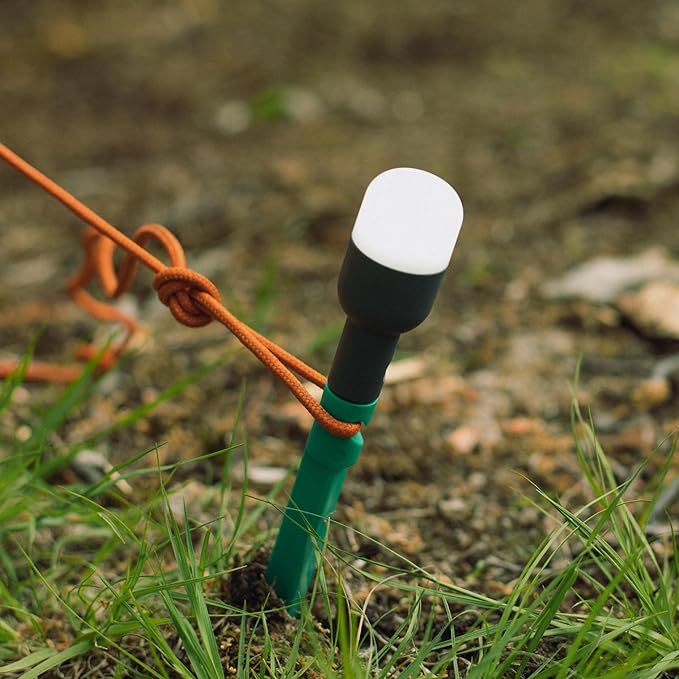MPOWERD Luci Solar Site Lights: Stringless String Lights, Six Detachable Mini Camping Lights with Tent Stakes and Charging Case | Lights 1,000 sq ft | Rechargeable via Solar and USB | Lasts 20 Hours