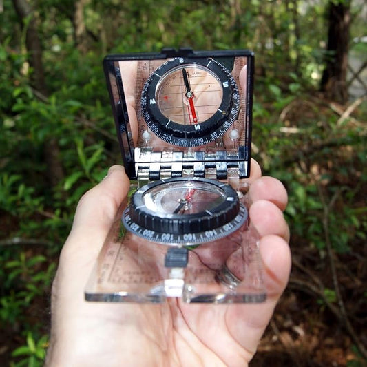 ust Folding Map Compass, Black, One Size (20-02149-10)