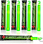 25 Ultra Bright Green Glow Sticks - Individual Packed With Lanyard - For Camping, Emergency Survival - Glow Lights for Blackouts, Hurricane and Storms- 6 Inch Chem Light Sticks with 12 Hour Duration