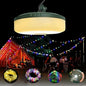 Camping String Light with Camping Lantern and Flashlight,Updated 3-in-1 Portable String Lights,32.8ft/10M Warm White and Colorful,8 Lighting Modes(NO APP),Rechargeable,Waterproof