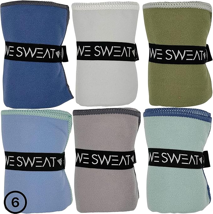 Microfiber Soft and Absorbent Gym Towels, Silver ION Odor-Free Absorbent Fiber, Fast Drying Men & Women Workout Gear for Body Sweat, Working Out, Towels, Sports Exercise Fitness Gear