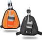 Universal Radio Chest Pack, Walkie-Talkie Nylon Holder, Holster Case Pouch Front Pack Accessories for Baofeng UV5R Kenwood Yaesu Motorola Cobra Retevis Two Way Radio (Orange/Black, Large)