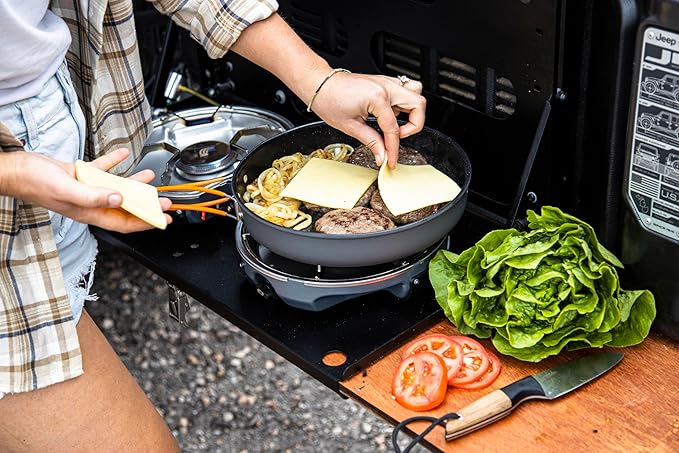 Jetboil 10-Inch Non Stick Camping Cookware Fry Pan for Jetboil Camping and Backpacking Stoves