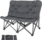 KingCamp Butterfly Chair, Oversized Thick Padded Comfy Camping Chairs Portable Folding Chair 400lbs Heavy Duty Seat with High Backrest & Carry Bag for Outdoor Indoor Patio Lawn Home Living Bed Room