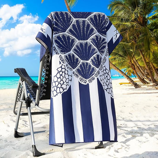 Genovega Microfiber Oversized Beach Towel Lightweight Thin Sandproof Compact Towels Women