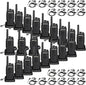 Retevis RT68 Walkie Talkies with Earpiece,2 Way Radios Long Range,Heavy Duty Walkie Talkies for Adults,Rechargeable with USB Charger Base, for Restaurant School Manufacturing Healthcare(20 Pack)