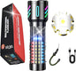 Rechargeable Flashlights High Lumens, 2,000,000 Lumens Handheld LED Flashlight 5 Modes, Zoomable, IPX6 Waterproof Powerful Tactical Flashlight for Emergencies, Camping, Hiking