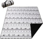 Picnic Blanket Extra Large(79" x 82"), 3-Layer Thickening Camping Blanket, Machine Washable Outdoor Blanket, Wear-Resistant, Soft and Comfortable, Sandproof Beach Mat for Beach, Park, Lawn