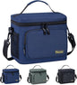 BALEINE Insulated Lunch Bag for Men Women, 15 Can Leakproof Cooler Bag with Adjustable Shoulder Strap for Work Picnic, Lunch Box for Women Men (Medium, Blue)