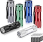 WdtPro LED Mini Flashlights, Super Bright Flashlight with Lanyard, Assorted Colors - Best Tac Torch Light for Kids, Night Reading, Power Outages, Camping(6 Pack)