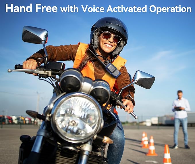 Rechargeable Long Range Two-way Radios with Earpiece 4 Pack Arcshell AR-6 Walkie Talkies Li-ion Battery and Charger included