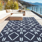 Kohree Outdoor Rug 6x9, RV Outdoor Rugs Reversible Waterproof Outdoor Camping Rug Patio Rugs Clearance with 4 Corner Loops for Patio, RV, Deck, Backyard, Picnic, Easy to Clean & Carry