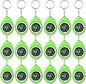 Janinka 18 Pcs Small Keychain Compass for Kids Mini Pocket Survival Compass Bulk for Outdoor Hiking Camping Hunting Climbing