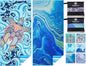 2 Pack Microfiber Lightweight Beach Towel Sand Free Quick Dry Absorbent Thin Compact Towels for Swimming Pool Camping Beach Accessories Large Easy Pack Travel Things for Vacation Essentials Gift