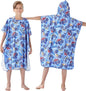 YINHANG Kids Changing Poncho Swim Robe for Girls Boys, Quick Dry Microfiber Hooded Beach Bath Towel Pool Surf Poncho for Swimming, Surfing, Travelling, Camping