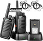 F1 GMRS walkie talkies for Adults Long Range,One-Key decoding Copy Frequency, Compatible with Most Portable Handle Two Way radios,16 CH, 205 Privacy Codes, VOX, Scan, programmable(2 Pack)