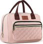 Genteen Lunch Bag for Women Girls Teens,Insulated Adult Lunch Boxes for Women,Reusable Cute Lunch Bags for Work,High Capacity Tote Lunchbox Cooler for Office Travel Picnic School-Pink