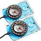 Pack of 2 Orienteering Compass Hiking-Compasses boy Scout Kids- Magnetic Gear Set Navigation map- Brujulas orientacion-Backpacking Camping Hunting Survival.