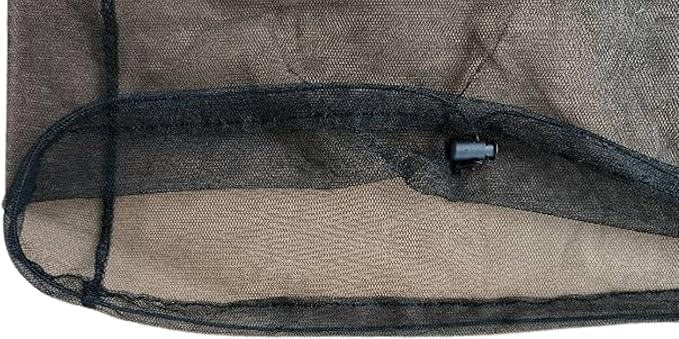 Premium Mosquito Head Net - Large & Long Length, Extra Fine Holes, Mesh | Premium Insect Netting 2 Pcs (Grey and Black) with Carrying Bag