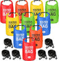 Jexine 10 Pack Dry Bag Waterproof, 5L Ultralight Dry Sacks Roll Top Storage Bag Backpack Camping Portable Outdoor Bags Keep Gear for Backpacking Kayaking Hiking Swimming Fishing Boating(Multicolor)